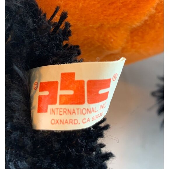 Halloween Plush Black Cat In Pumpkin Costume By PBC International Jack-o-Lantern - Picture 7 of 11
